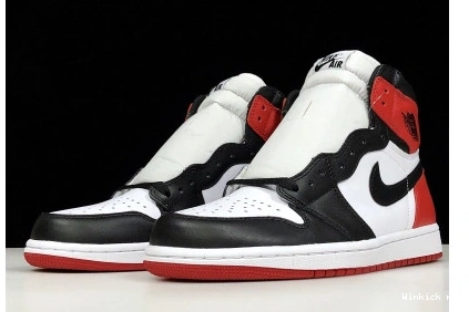 MENS “BLACK OG AIR RED WHITE JORDAN HIGH TOE”  BLACK-VARSITY 1 0810